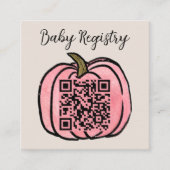 Herfst Harvest Baby shower Registry Informatiekaartje (Voorkant)