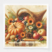 Herfst Harvest Basket Servet (Voorkant)