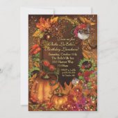 herfst Harvest Birthday Celebration Invitations Kaart (Voorkant)