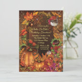 herfst Harvest Birthday Celebration Invitations Kaart (Staand voorkant)