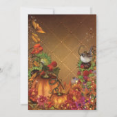 herfst Harvest Birthday Celebration Invitations Kaart (Achterkant)
