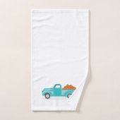 Herfst Harvest Blue Truck Bad Handdoek (Handdoek)