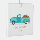Herfst Harvest  Blue Truck Keramisch Ornament (Rechts)
