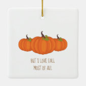 Herfst Harvest  Blue Truck Keramisch Ornament (Achterkant)