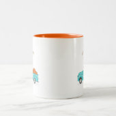 Herfst Harvest  Blue Truck Tweekleurige Koffiemok (Center)