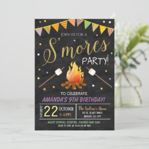 Herfst Harvest Bonfire Invitation Kaart