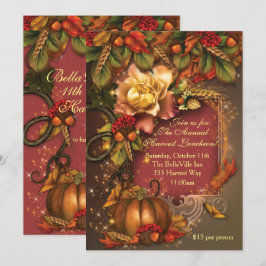 herfst Harvest Celebration Invitations Kaart