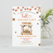 Herfst Harvest Celebration Pompoen voor School Kaart (Staand voorkant)