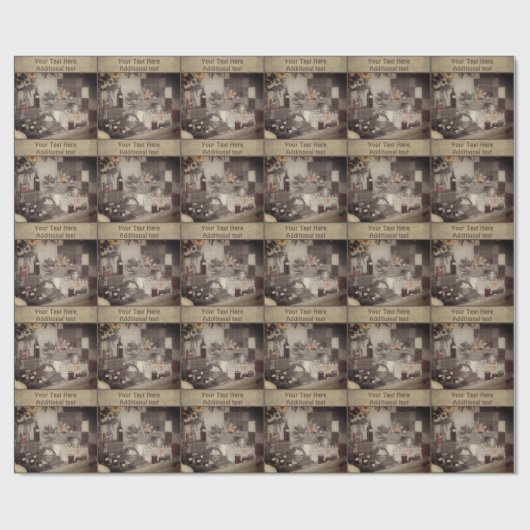 Herfst Harvest Country Fair Display gepersonalisee Cadeaupapier (Vlak)