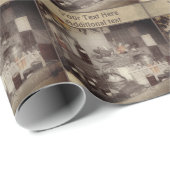 Herfst Harvest Country Fair Display gepersonalisee Cadeaupapier (Rol Hoek)