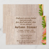 Herfst Harvest Dinner Kaart (Voorkant / Achterkant)