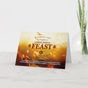 Herfst Harvest Feast Greetings Kaart