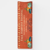 Herfst Harvest Festival Evenement Pompoen Spandoek (Verticaal)