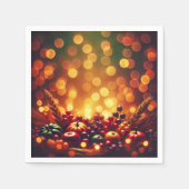 Herfst Harvest Festival Fruit Bokeh Effect Decoupa Servet (Voorkant)