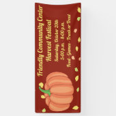 Herfst Harvest Festival Pompoen Trunk of Treat Spandoek (Verticaal)