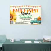 Herfst Harvest Festival qr code Spandoek (Beurs)