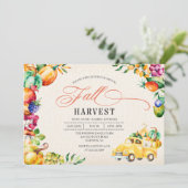 Herfst Harvest Festival Uitnodiging (Staand voorkant)