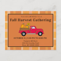Herfst Harvest Gathering Country Truck Pumpkin