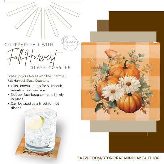 Herfst Harvest Glass Onderzetter Glazen Onderzetter