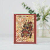 Herfst Harvest Halloween Briefkaart (Staand voorkant)