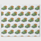 Herfst Harvest in een Green Truck Cadeaupapier (Vlak)