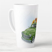 Herfst Harvest in een Green Truck Latte Mok (Linkerhoek)