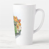 Herfst Harvest in een Green Truck Latte Mok (Rechts)