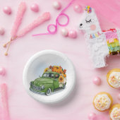 Herfst Harvest in een Green Truck Latte Mok Papieren Kommen (Feest)