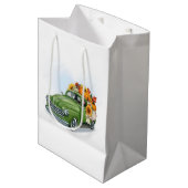 Herfst Harvest in een Green Truck Medium Cadeauzakje (Voorkant Gekanteld)