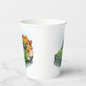 Herfst Harvest in een Green Truck Papieren Bekers (Rechts)