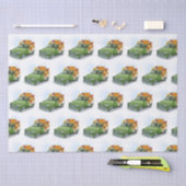 Herfst Harvest in een Green Truck Tissuepapier (Craft)