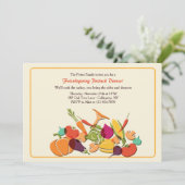 Herfst Harvest Invitation Kaart (Staand voorkant)