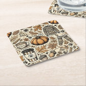 Herfst Harvest Kartonnen Onderzetters (Schuin)