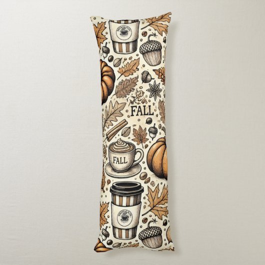 Herfst Harvest Lichaamskussen (Achterkant (Verticaal))