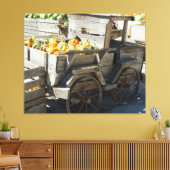 Herfst Harvest op Pumpkin Patch op een Canvas Afdruk (Insitu (Woonkamer))