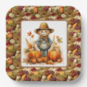 Herfst Harvest Papieren Bordje (Voorkant)