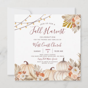 Herfst Harvest Party, Herfst Fest, Herfst Communit Kaart