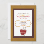 Herfst Harvest Party Invitations Kaart (Voorkant)