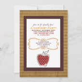 Herfst Harvest Party Invitations Kaart (Voorkant)