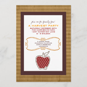 Herfst Harvest Party Invitations Kaart