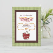 Herfst Harvest Party Invitations Kaart (Staand voorkant)