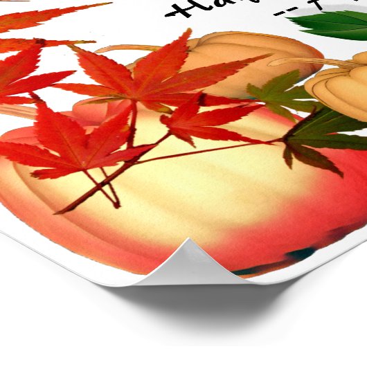 Herfst Harvest Pick Your Own Pumpkin Patch Farmhou Poster (Hoek)