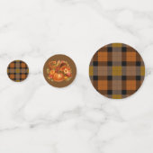Herfst Harvest Plaid en Cornucopia Confetti (Voorkanten)