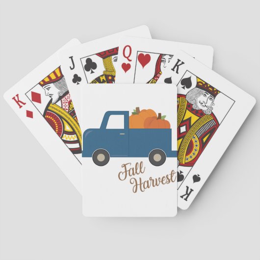 Herfst Harvest Pokerkaarten (Achterkant)