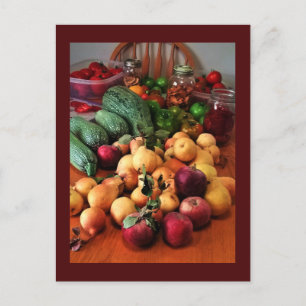 Herfst Harvest Post Card Feestdagenkaart