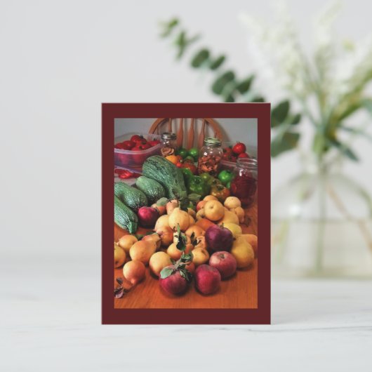 Herfst Harvest Post Kaart (Staand voorkant)