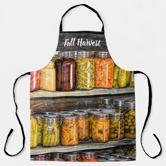 Herfst Harvest PReserved in blik Schort (Voorkant)