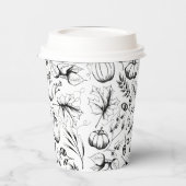 Herfst Harvest Pumpkin Papieren Bekers (Links)