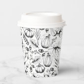 Herfst Harvest Pumpkin Papieren Bekers (Voorkant)