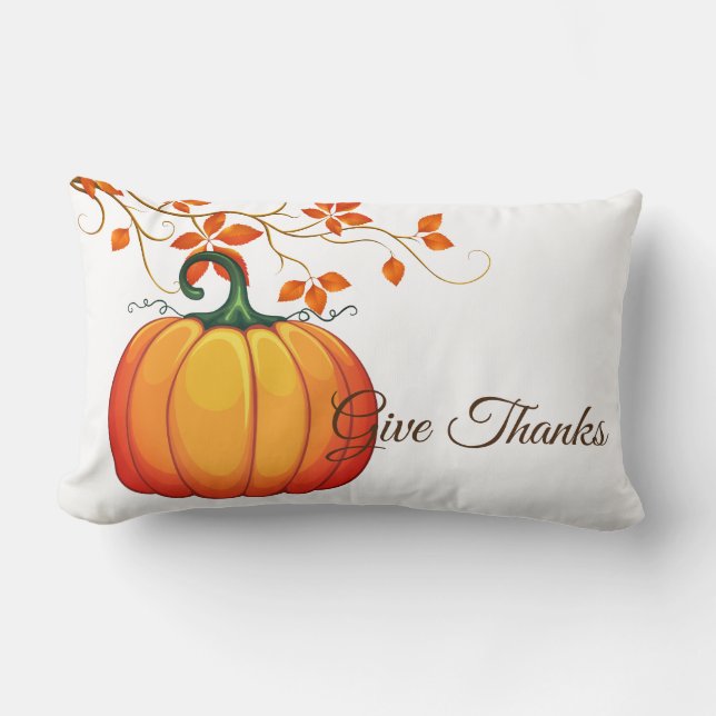 Herfst Harvest Pumpkin Sierkussen Kussen (Voorkant)